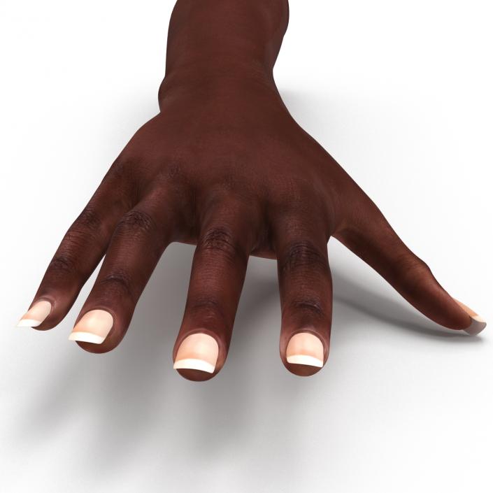 3D model Female Hand African American 2