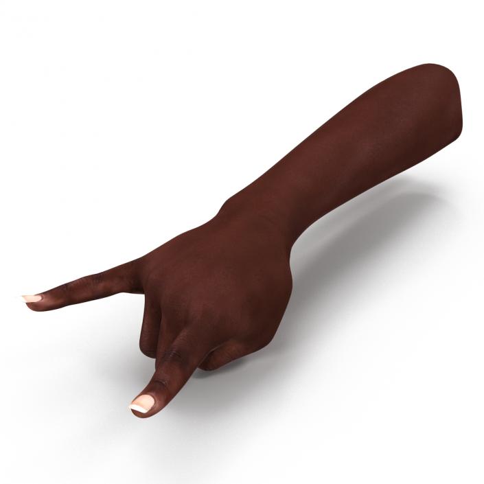 Female Hand African American 2 Pose 3 3D