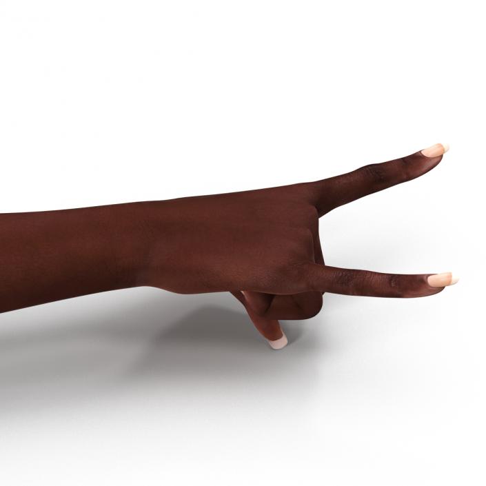 Female Hand African American 2 Pose 3 3D