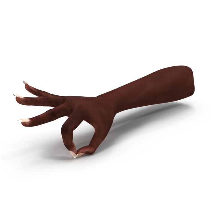 Female Hand African American 2 Pose 4 3D