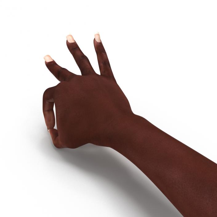 Female Hand African American 2 Pose 4 3D