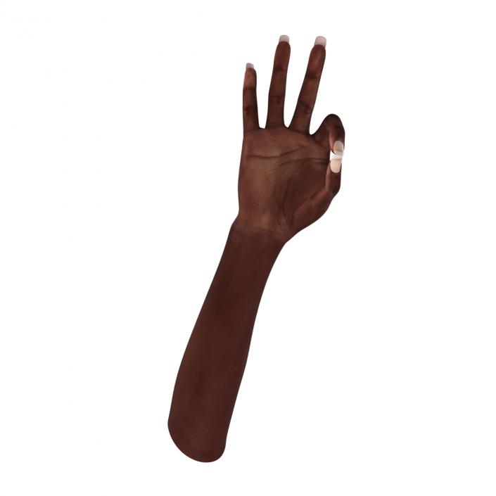 Female Hand African American 2 Pose 4 3D