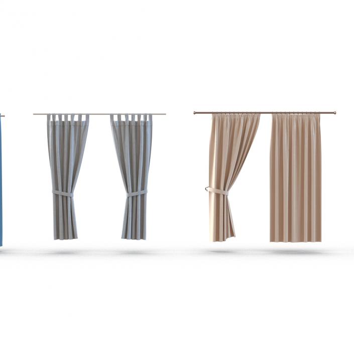 Curtains Collection 3D model