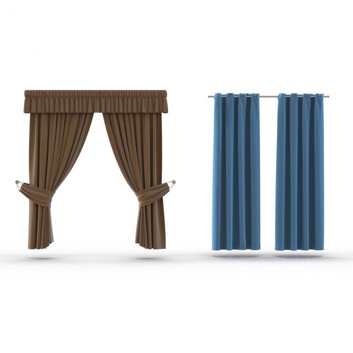 Curtains Collection 3D model