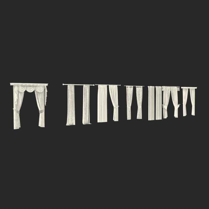 Curtains Collection 3D model