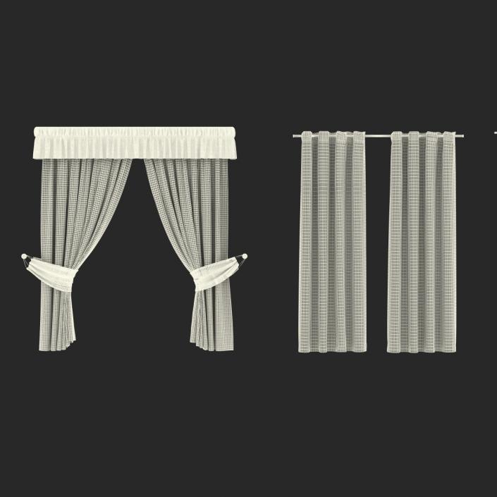 Curtains Collection 3D model