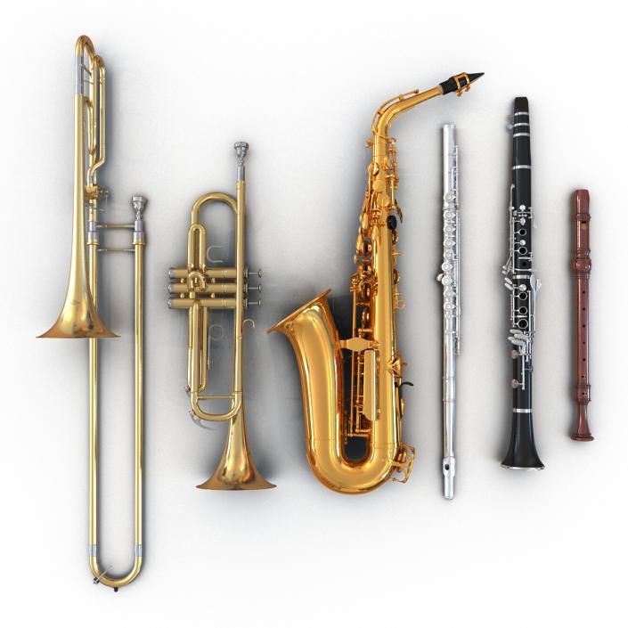 3D Woodwind Instruments Collection