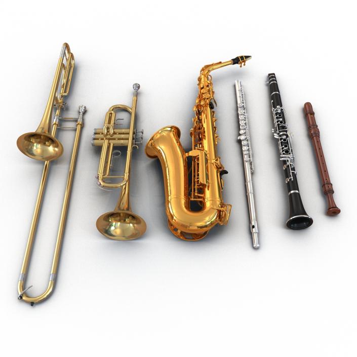 3D Woodwind Instruments Collection