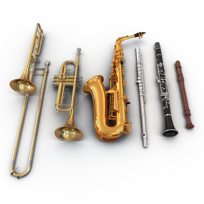 3D Woodwind Instruments Collection