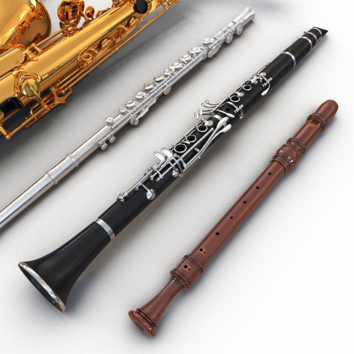 3D Woodwind Instruments Collection