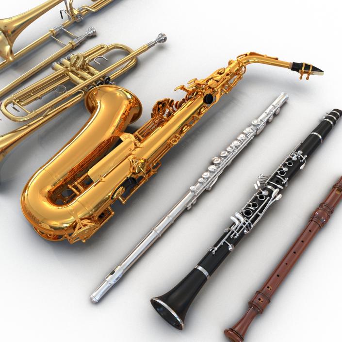 3D Woodwind Instruments Collection