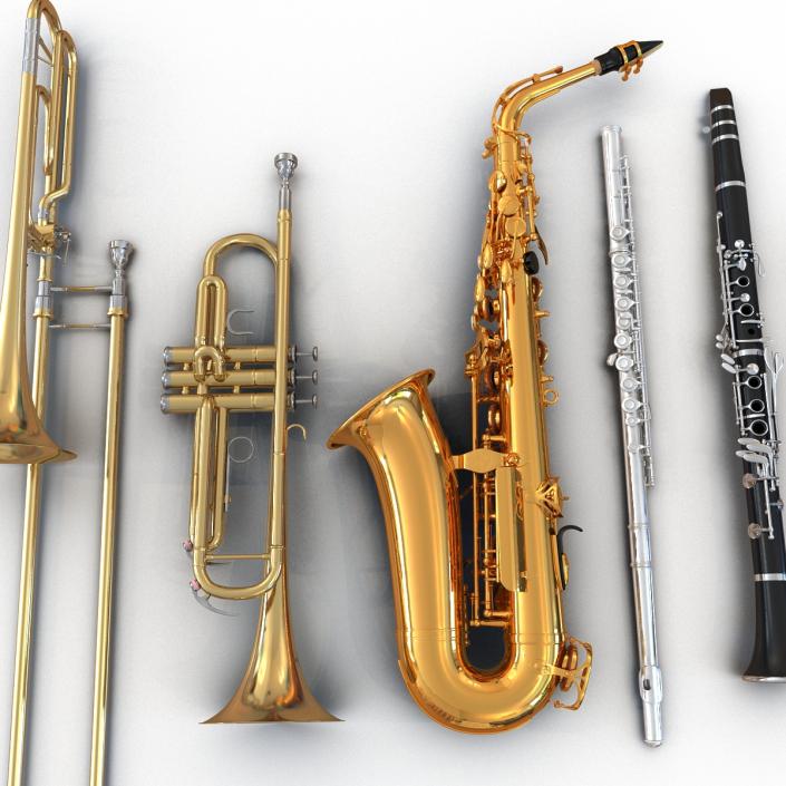 3D Woodwind Instruments Collection