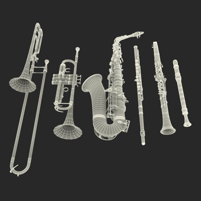 3D Woodwind Instruments Collection