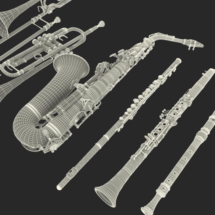 3D Woodwind Instruments Collection