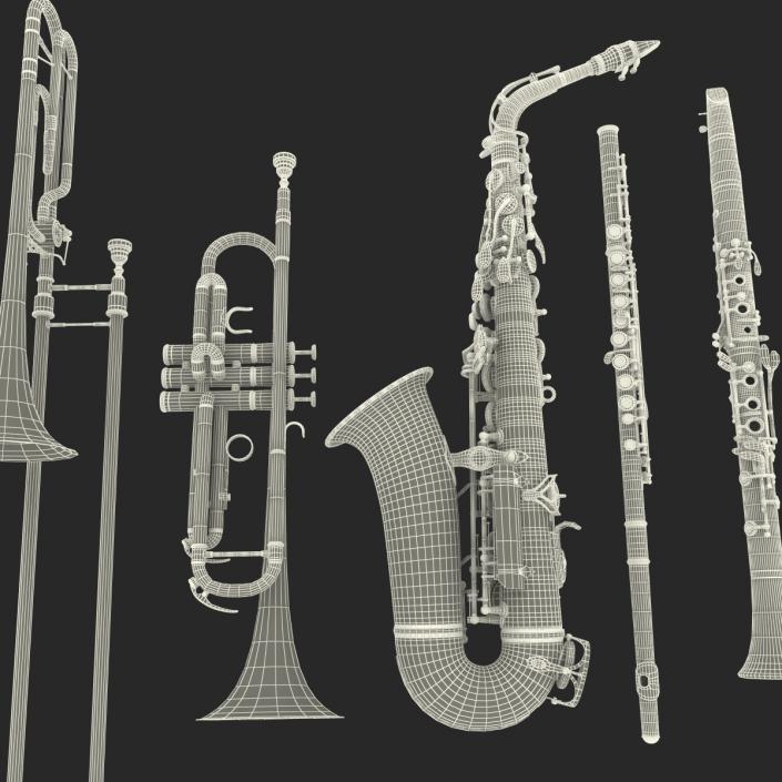 3D Woodwind Instruments Collection