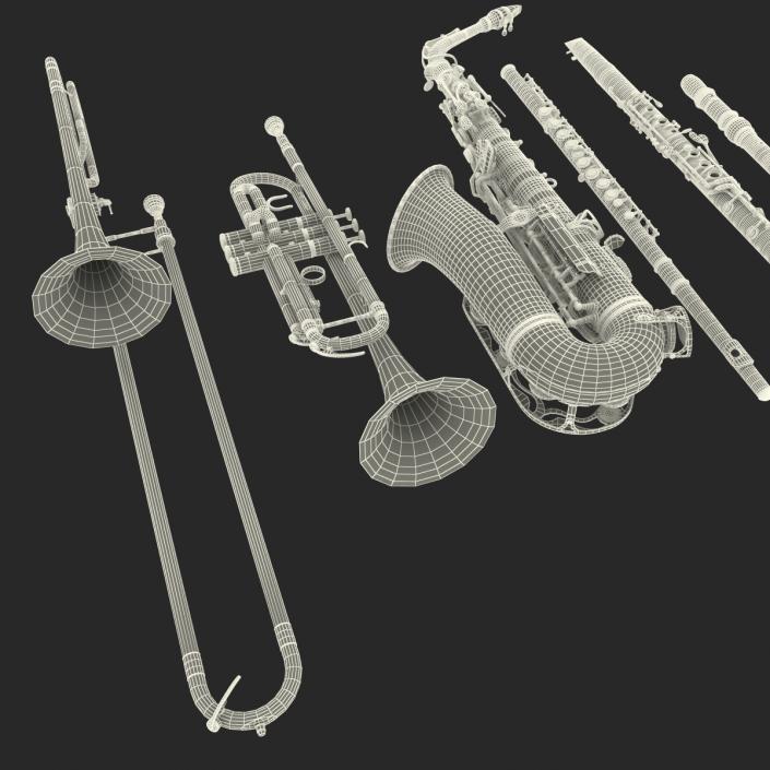 3D Woodwind Instruments Collection