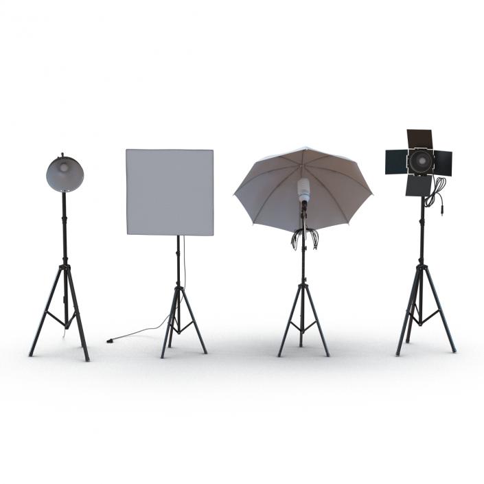 Photo Studio Lamps Collection 3D model