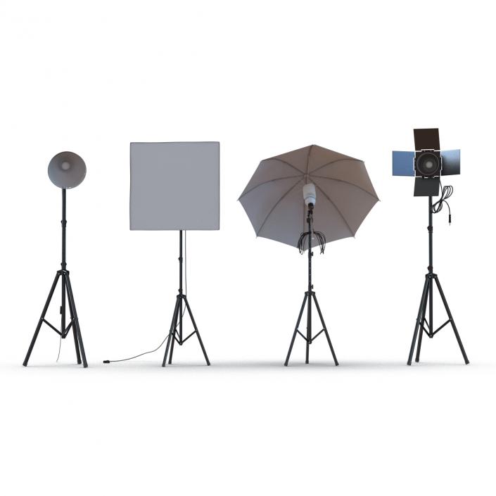 Photo Studio Lamps Collection 3D model