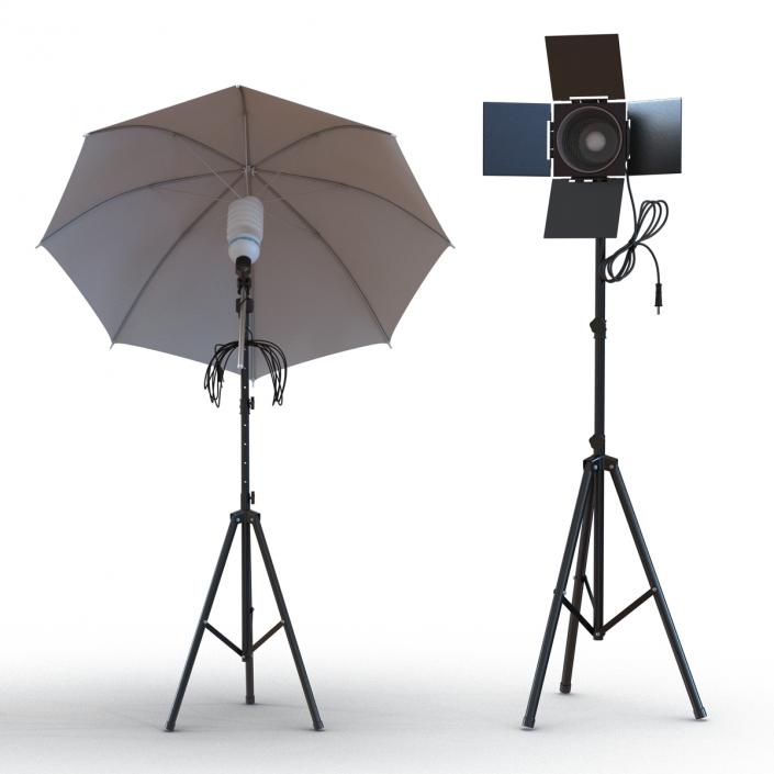 Photo Studio Lamps Collection 3D model