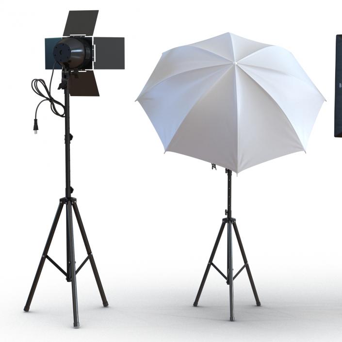 Photo Studio Lamps Collection 3D model