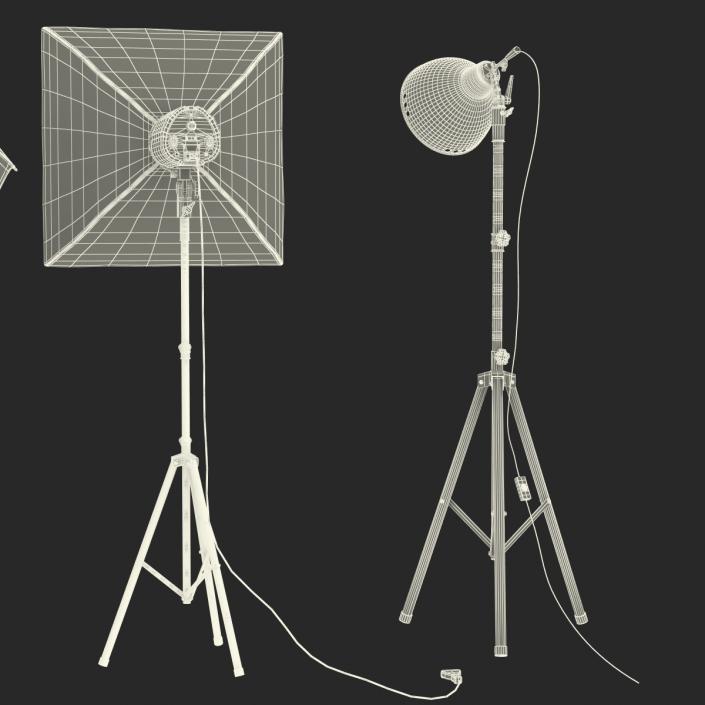 Photo Studio Lamps Collection 3D model