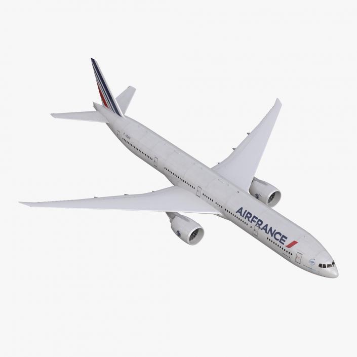 Boeing 777-300ER Air France Rigged 3D model