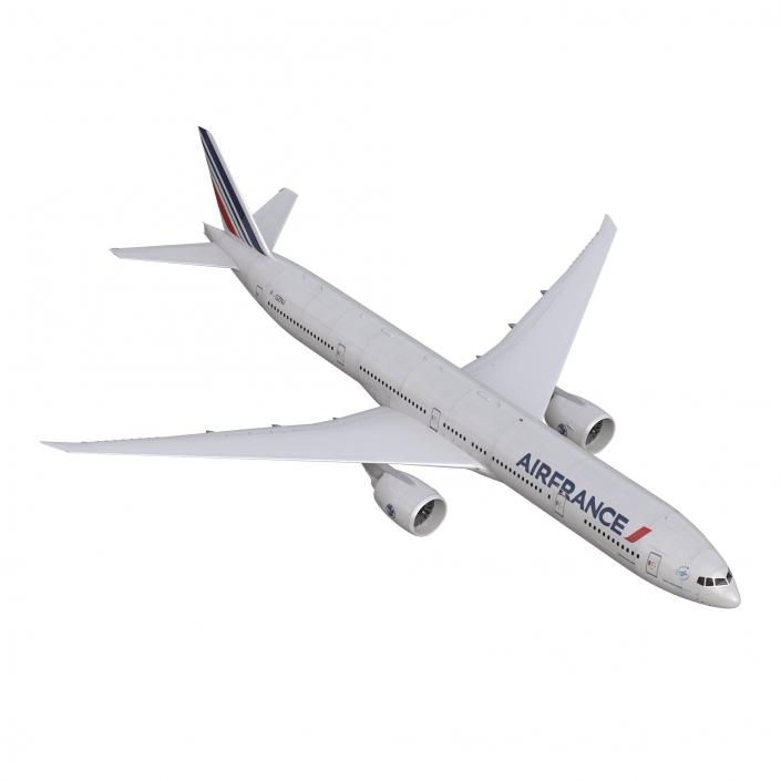 Boeing 777-300ER Air France Rigged 3D model