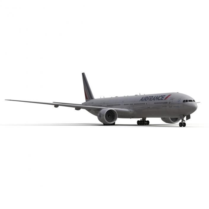 Boeing 777-300ER Air France Rigged 3D model