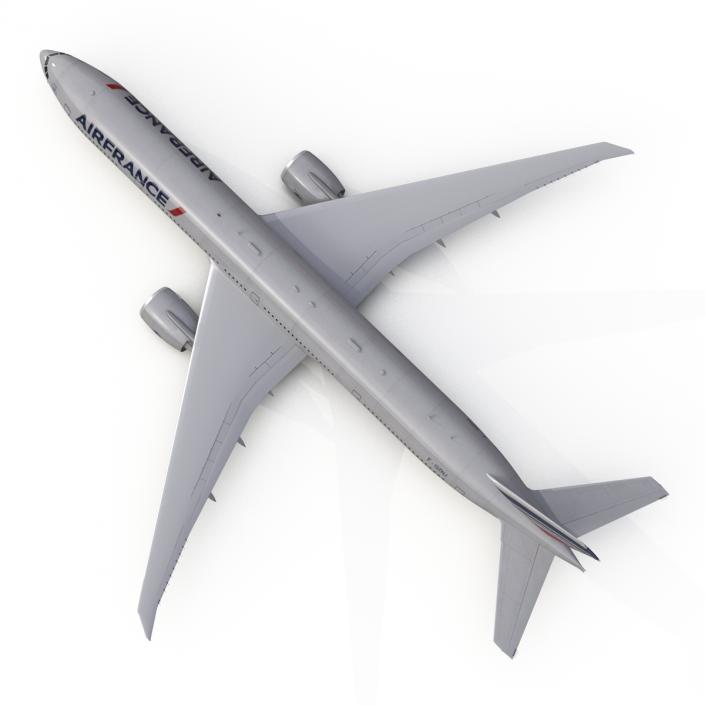 Boeing 777-300ER Air France Rigged 3D model