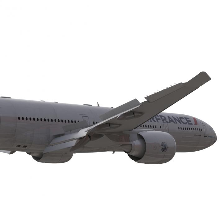 Boeing 777-300ER Air France Rigged 3D model