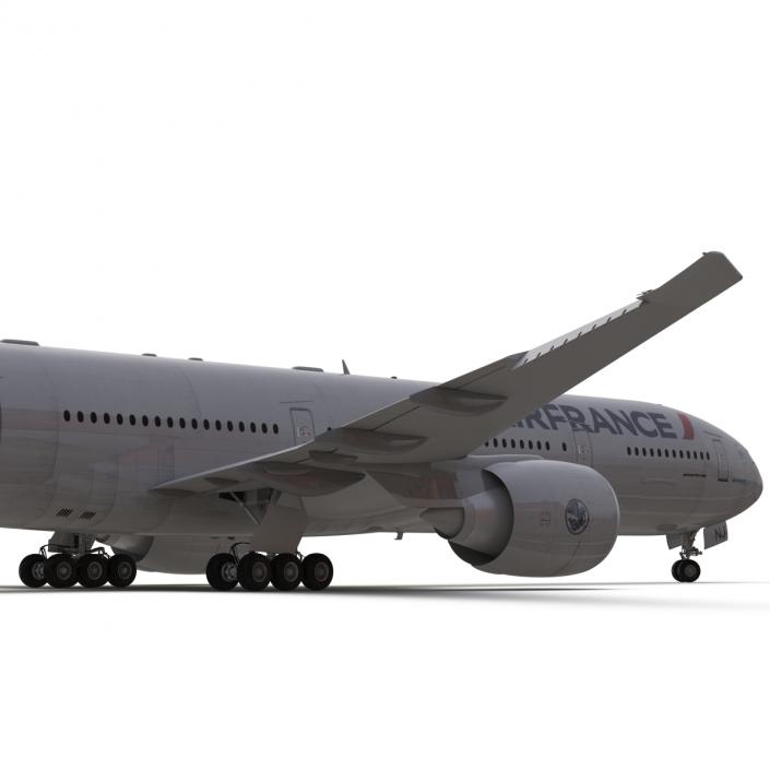 Boeing 777-300ER Air France Rigged 3D model