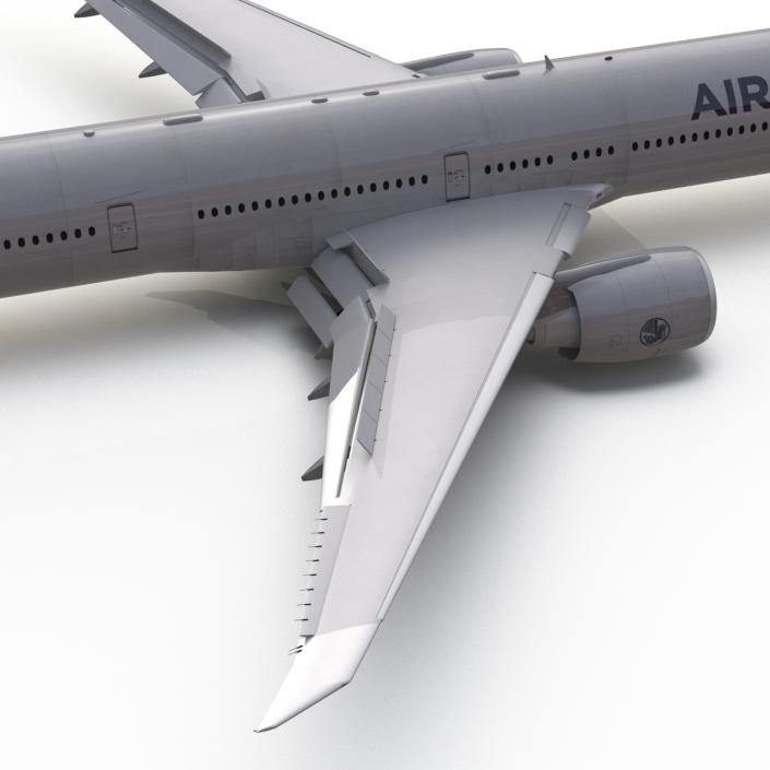 Boeing 777-300ER Air France Rigged 3D model