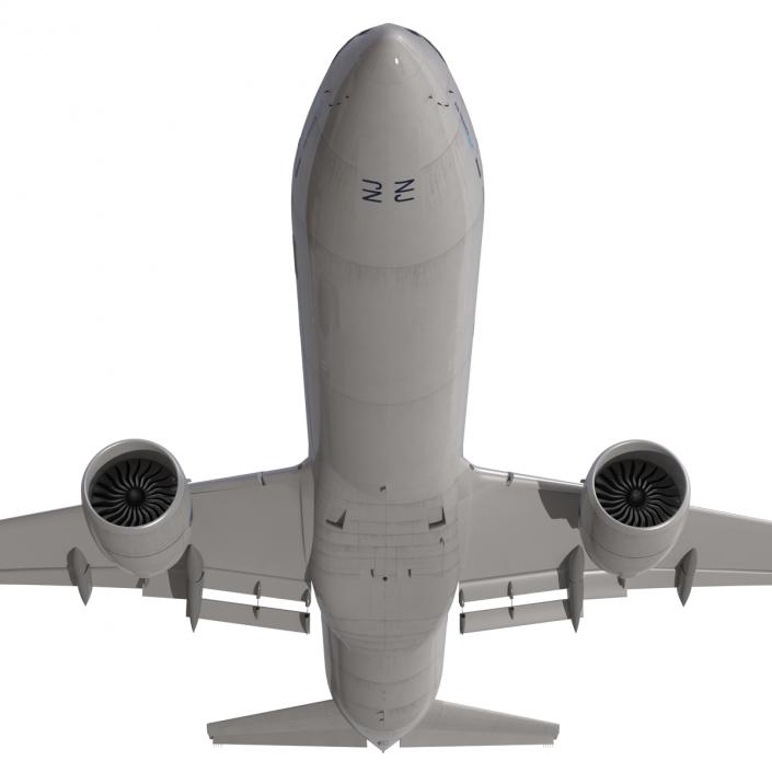 Boeing 777-300ER Air France Rigged 3D model