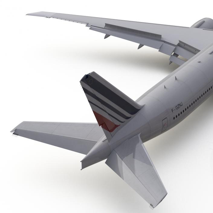 Boeing 777-300ER Air France Rigged 3D model