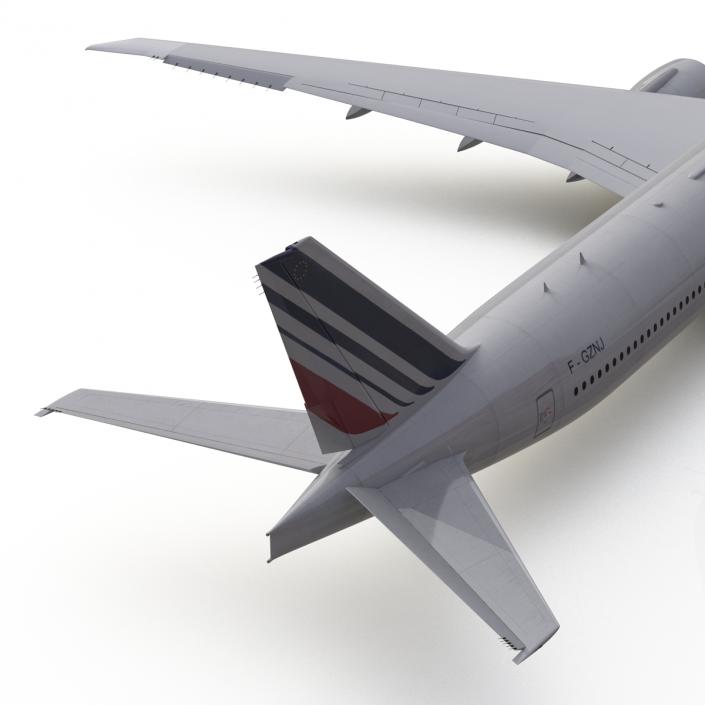 Boeing 777-300ER Air France Rigged 3D model