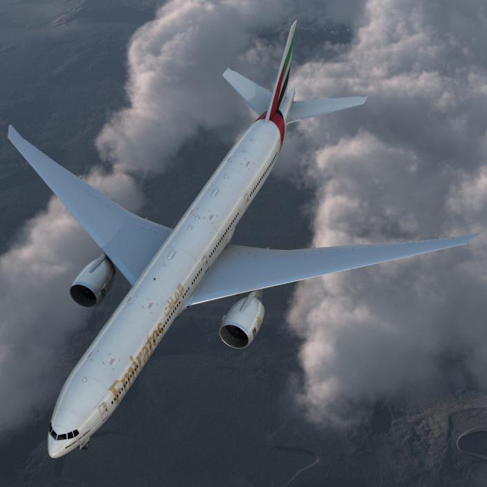 Boeing 777-300ER Emirates Airlines 3D model