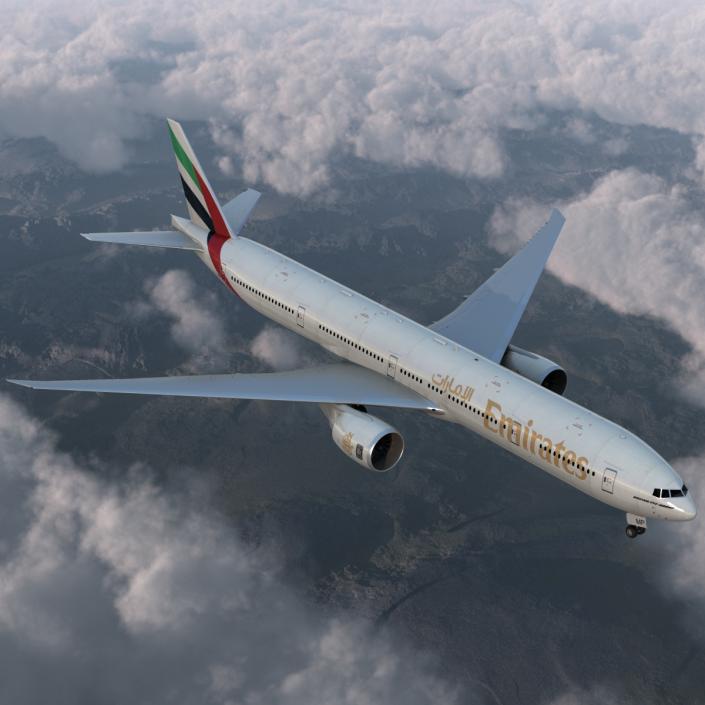 Boeing 777-300ER Emirates Airlines 3D model