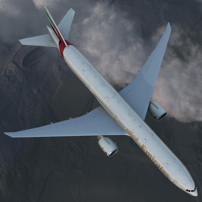 Boeing 777-300ER Emirates Airlines 3D model