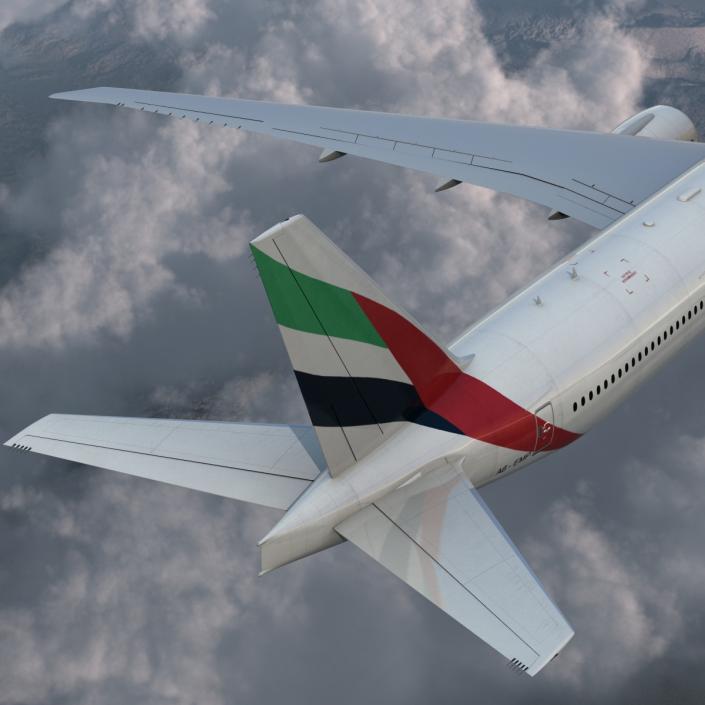 Boeing 777-300ER Emirates Airlines 3D model