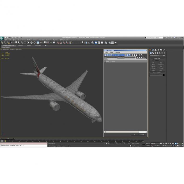 Boeing 777-300ER Emirates Airlines 3D model