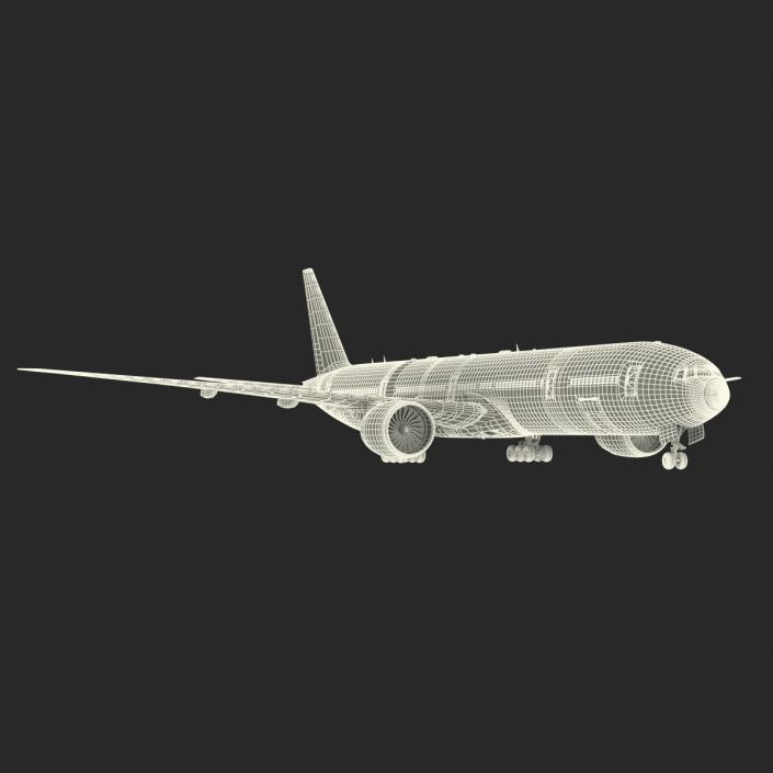 Boeing 777-300ER Emirates Airlines 3D model