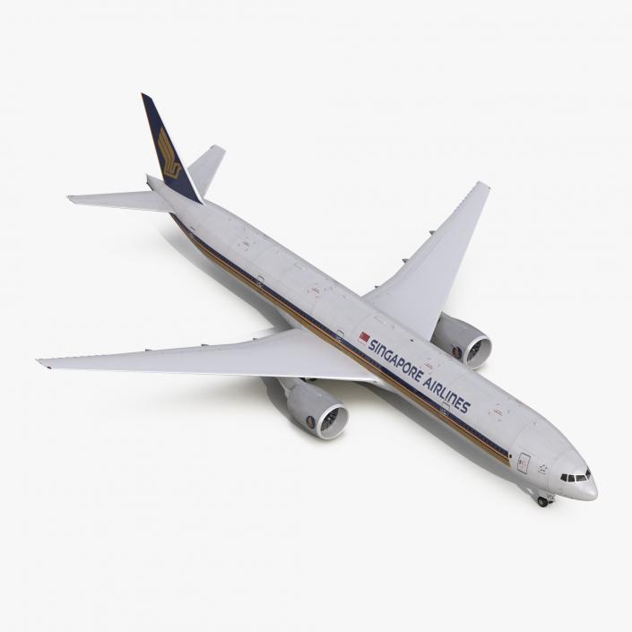 3D model Boeing 777-300ER Singapore Airlines