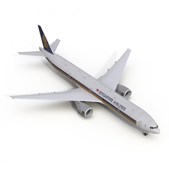 3D model Boeing 777-300ER Singapore Airlines