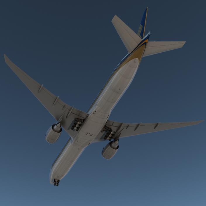 3D model Boeing 777-300ER Singapore Airlines