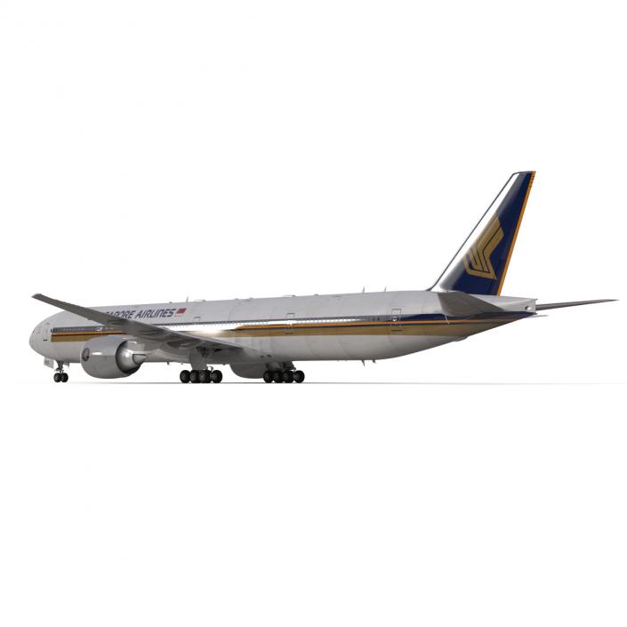 3D model Boeing 777-300ER Singapore Airlines