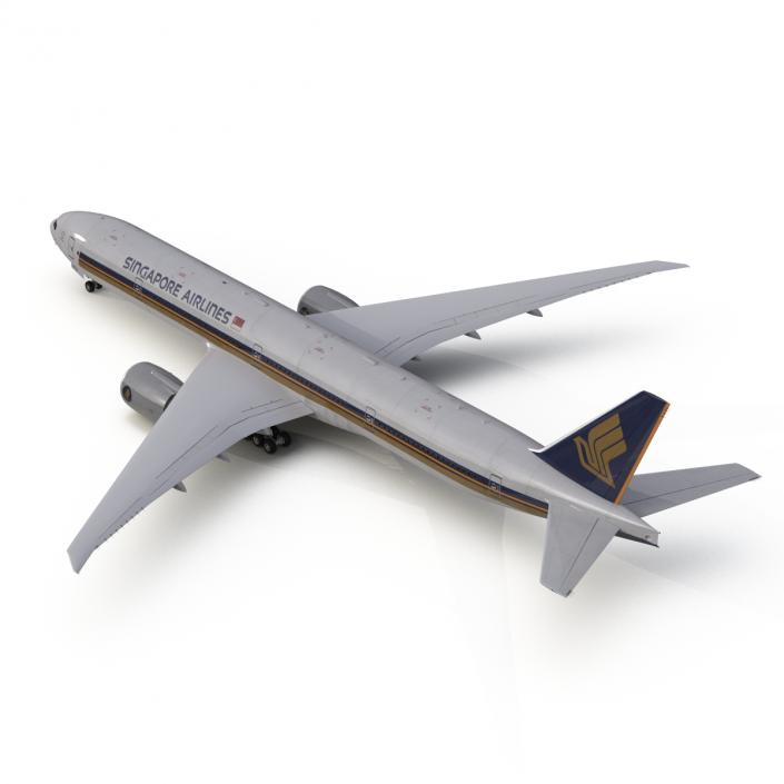 3D model Boeing 777-300ER Singapore Airlines