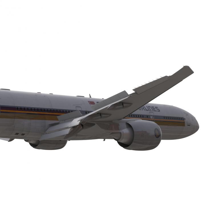 3D model Boeing 777-300ER Singapore Airlines