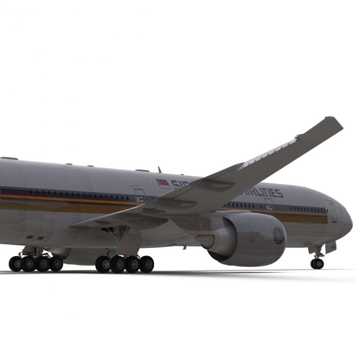 3D model Boeing 777-300ER Singapore Airlines