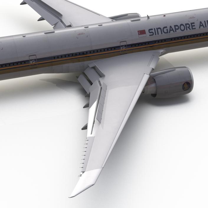 3D model Boeing 777-300ER Singapore Airlines