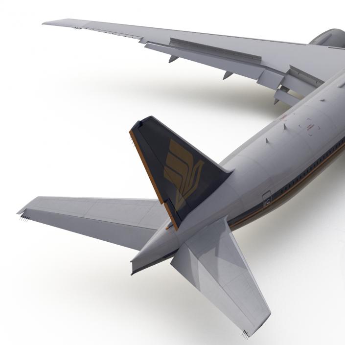 3D model Boeing 777-300ER Singapore Airlines